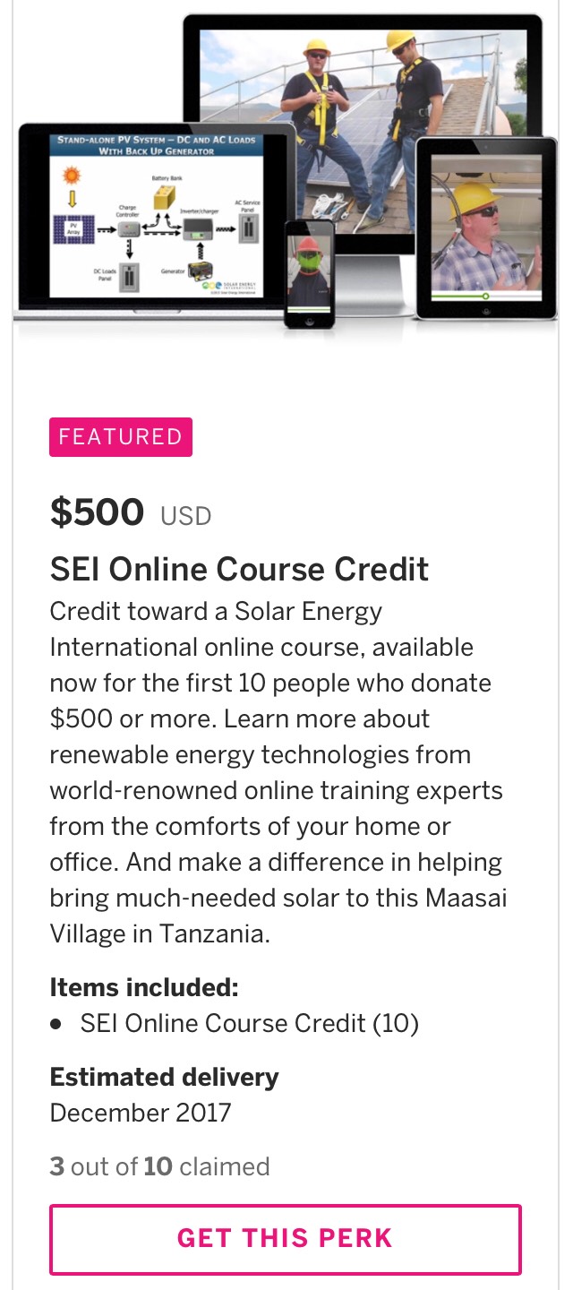 SEI Online Course Credit