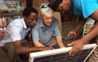 Inspecting the panels